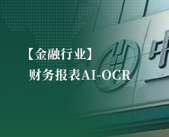 【金融行业】财务报表AI-OCR
